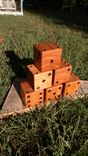 Giant Lawn Dice Solid Cedar (Set Of 6) Great Birthday Or Christmas Gift 3 small
