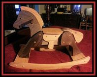 Handcrafted Heirloom Quality Rocking Horse 1 small
