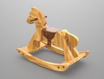 Handcrafted Heirloom Quality Rocking Horse 2 small