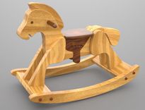 Handcrafted Heirloom Quality Rocking Horse 3 small