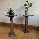 Pedestal Plant Stand, Hardwood—Perfect For Heavy Pots! 1 small