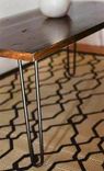 Reclaimed Oak Wood Coffee Table With Hairpin Legs 2 small
