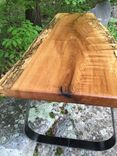 Spalted Maple Reclaimed Wood Bench W/ Cold-Rolled Steel Legs 2 small