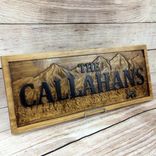 Family Names Sign Wood Cabin Sign Rustic Cabin Decor Man Cave Sign Camper Sign Lake House Décor 5 small