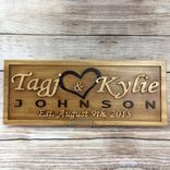 Wedding Gift Wedding Sign Anniversary Gift Family Name Sign Established Sign Personalized Last Name 2 small
