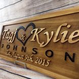 Wedding Gift Wedding Sign Anniversary Gift Family Name Sign Established Sign Personalized Last Name 1 small
