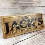 Wedding Sign Wedding Decor Wedding Banner Wedding Gift Family Name Sign Anniversary Gift 3 small