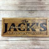 Wedding Sign Wedding Decor Wedding Banner Wedding Gift Family Name Sign Anniversary Gift 2 small