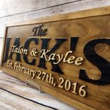 Wedding Sign Wedding Decor Wedding Banner Wedding Gift Family Name Sign Anniversary Gift 4 small