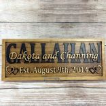 Last Name Established Sign Family Name Signs Wedding Gift Wood Sign 5 Year Anniversary Gift 4 small