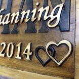 Last Name Established Sign Family Name Signs Wedding Gift Wood Sign 5 Year Anniversary Gift 3 small