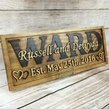 Wedding Gift Family Name Sign Wedding Sign Fifth Anniversary Gift Wedding Decor 4 small