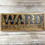 Wedding Gift Family Name Sign Wedding Sign Fifth Anniversary Gift Wedding Decor 2 small