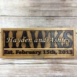 Wedding Name Sign Wedding Gift Wedding Decor Anniversary Gift Established Sign Family Name Sign 2 small
