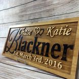 Personalized Wedding Gift Family Name Sign Custom Carved Wooden Signs Anniversary Gift Wood Plaque 5 small