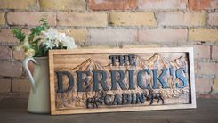 Cabin Sign Custom Wood Sign Rustic Cabin Decor Man Cave Sign Camper Sign Lake House Décor 1 small