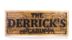 Cabin Sign Custom Wood Sign Rustic Cabin Decor Man Cave Sign Camper Sign Lake House Décor 3 small