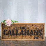 Family Names Sign Wood Cabin Sign Rustic Cabin Decor Man Cave Sign Camper Sign Lake House Décor 1 small