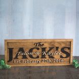 Family Name Sign Established Sign Personalized Last Name Sign Wedding Gift Anniversary Gift 1 small