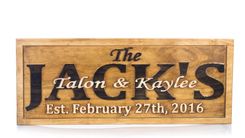 Family Name Sign Established Sign Personalized Last Name Sign Wedding Gift Anniversary Gift 6 small