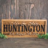 Personalized Wedding Gift Last Name Sign  Personalized Sign Anniversary Gift Wood Sign 1 small