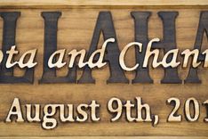 Family Name Sign Wedding Name Sign Wedding Date Sign Wedding Prop Rustic Wedding Engagement Gift 4 small