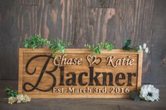 Personalized Wedding Gift Family Name Sign Custom Carved Wooden Signs Anniversary Gift Wood Plaque 1 small