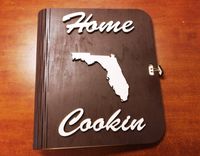 Home Cookin' Wooden 3-Ring Recipe Binder 1 small