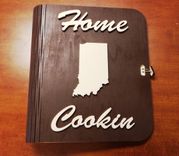 Home Cookin' Wooden 3-Ring Recipe Binder 3 small
