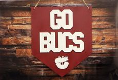 Go Bucs! Wooden Wall Sign 1 small