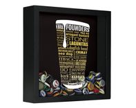 Craft Beer Typography Beer Cap Shadow Box 2 small