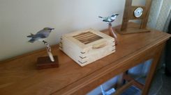 Curly Maple And Zebra Wood Cremation Urn 3 small