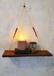 Rustic Wood Hanging Shelf 1 small