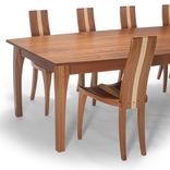 Modern Dining Chairs Handmade In Choice Of Wood, Available As Single Or Set Of Chairs "Gazelle" 6 small