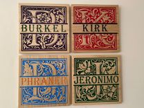 Family Monogram And Initial Plaque. 4 small