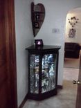 Corner Console Curio Cabinet 2 small