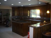 Golden Maple Kitchen Cabinets 3 small