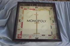 Antique Game Board Shadow Box In Contemporary Frame 1 small