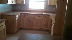 Knotty Pine Kitchen/Bath Cabinets 1 small
