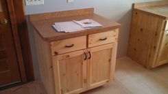 Knotty Pine Kitchen/Bath Cabinets 3 small