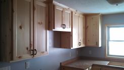 Knotty Pine Kitchen/Bath Cabinets 4 small