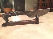 Railroad Spike Knife With Stand 1 small