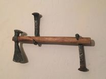 Hand Forged Axe With Wall Mounting 1 small