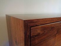 Solid Walnut Tv Credenza 3 small