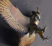 Owl Wood Sculpture By Jason Tennant 1 small