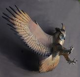 Owl Wood Sculpture By Jason Tennant 2 small