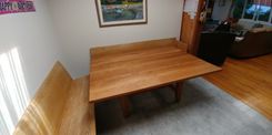 Massive White Oak Table For 4 small