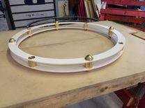 Custom Design Aluminum And Brass Chandeliers 2 small