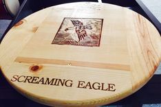 Screaming Eagle Lazy Susan 20 Inches With Bearinghand Made Original Wine Panel 2 small