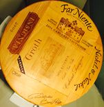 Lazy Susan Wine Crate Panel Napa Valley Rare Large 20 1/2 Groth Center 5 small